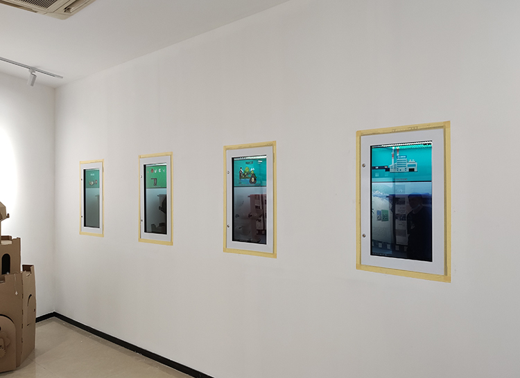 济南透明屏展示柜案例